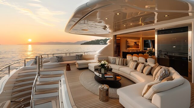 Luxury yacht σε καθαρά νερά